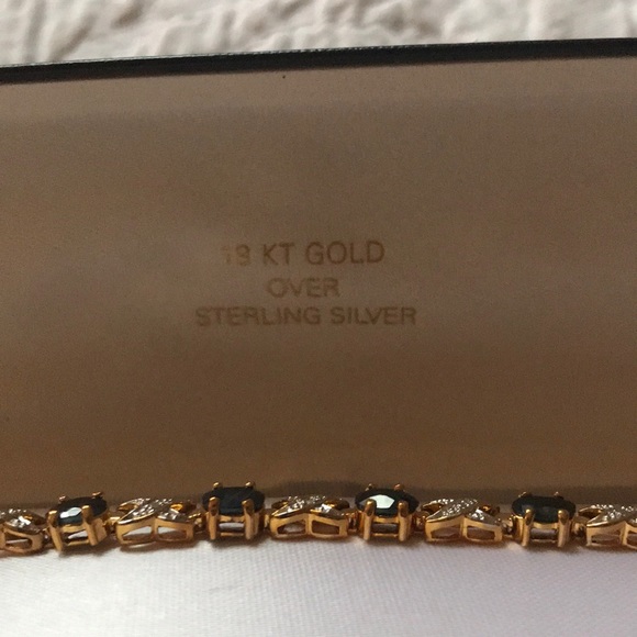 Sapphire and diamond bracelet - Picture 3 of 3